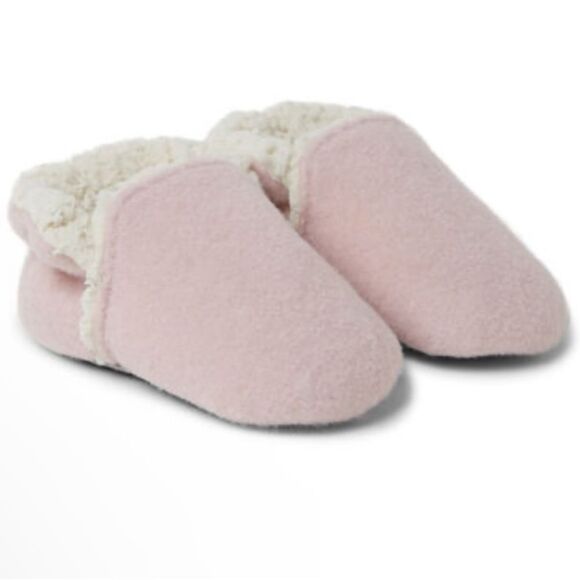 Dearfoams Baby Emerson Felted Sherpa Close Back Slippers. Pink 6-9 mo. New NWT - Picture 1 of 11